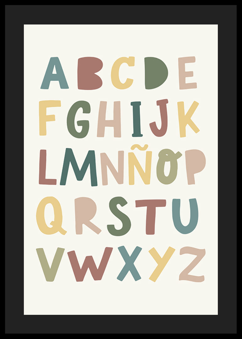 Cartel del abecedario para niños-12