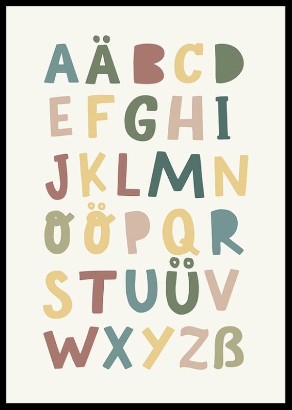 Alphabet Poster für Kinder-12