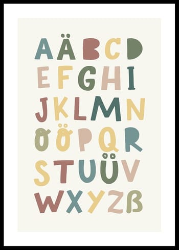 Poster Kinder Alphabet