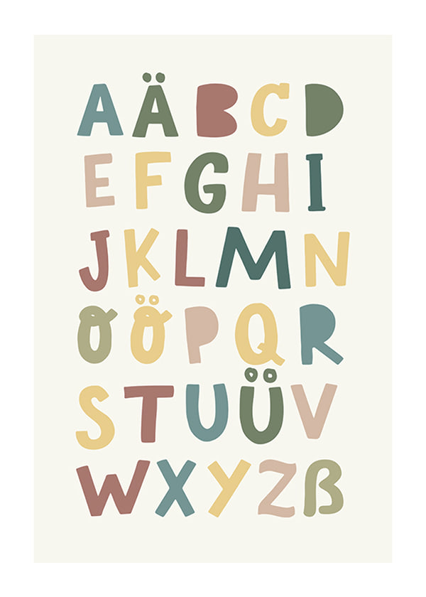 Poster Kinder Alphabet