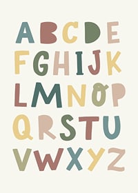Alphabet poster for children-7