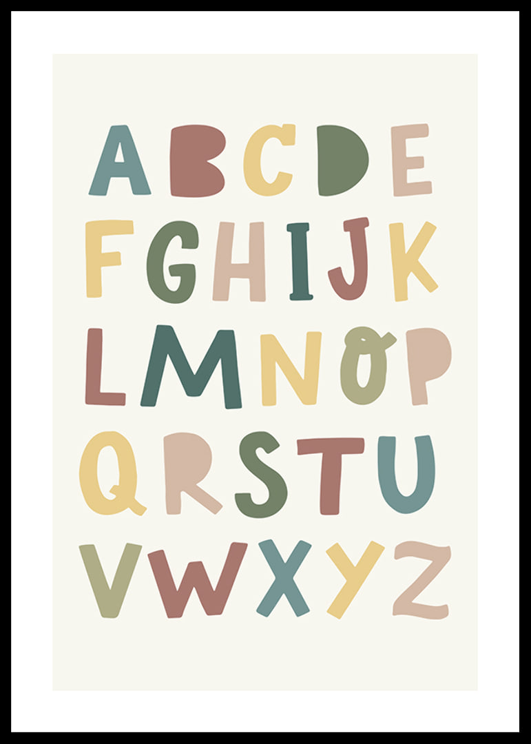 Alphabet poster for children-12