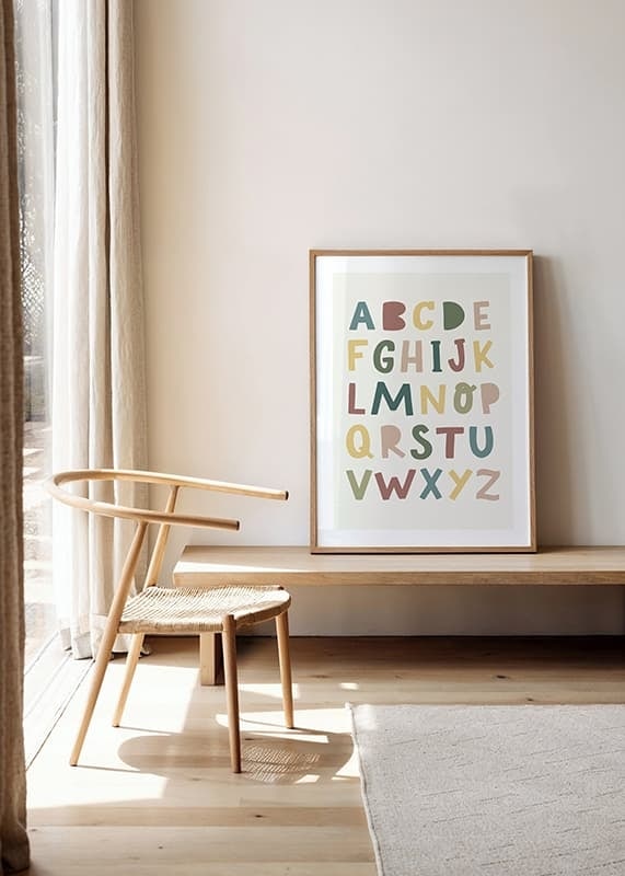 Alphabet poster for children-12