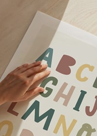Alphabet poster for children-9