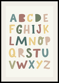 Alphabet poster for children-2