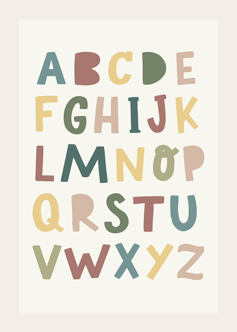 Alphabet poster for children-12