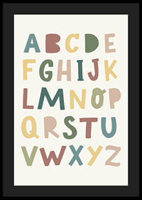 Alphabet poster for children-4