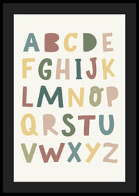 Plakat z alfabetem dla dzieci-4