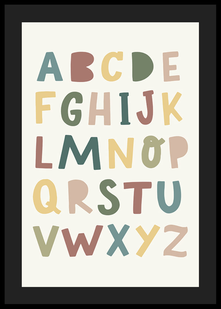 Plakat z alfabetem dla dzieci-12