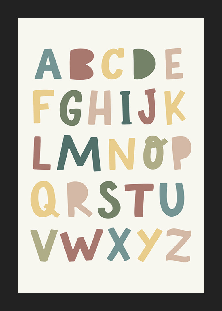 Alphabet poster for children-12