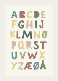 Alfabet plakat for barn-3