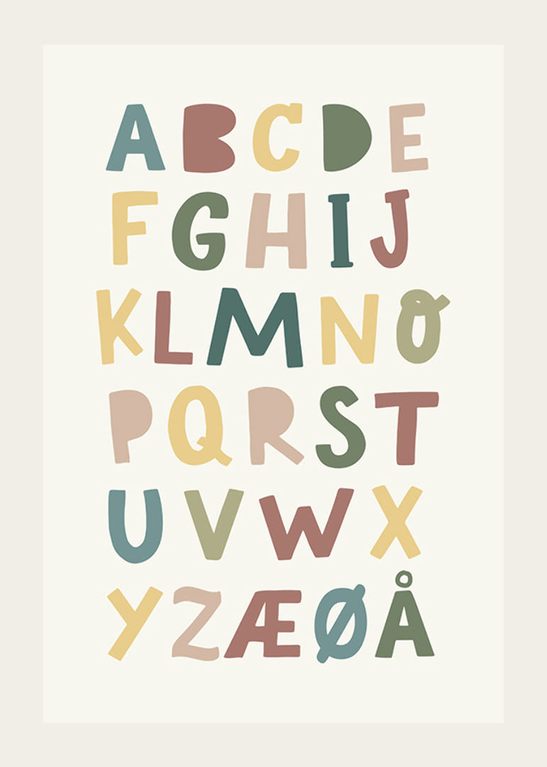 Alfabet plakat for barn-12