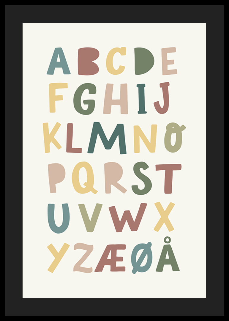 Alfabet plakat for børn-12