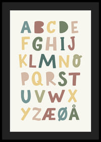 Alfabet plakat for barn-4