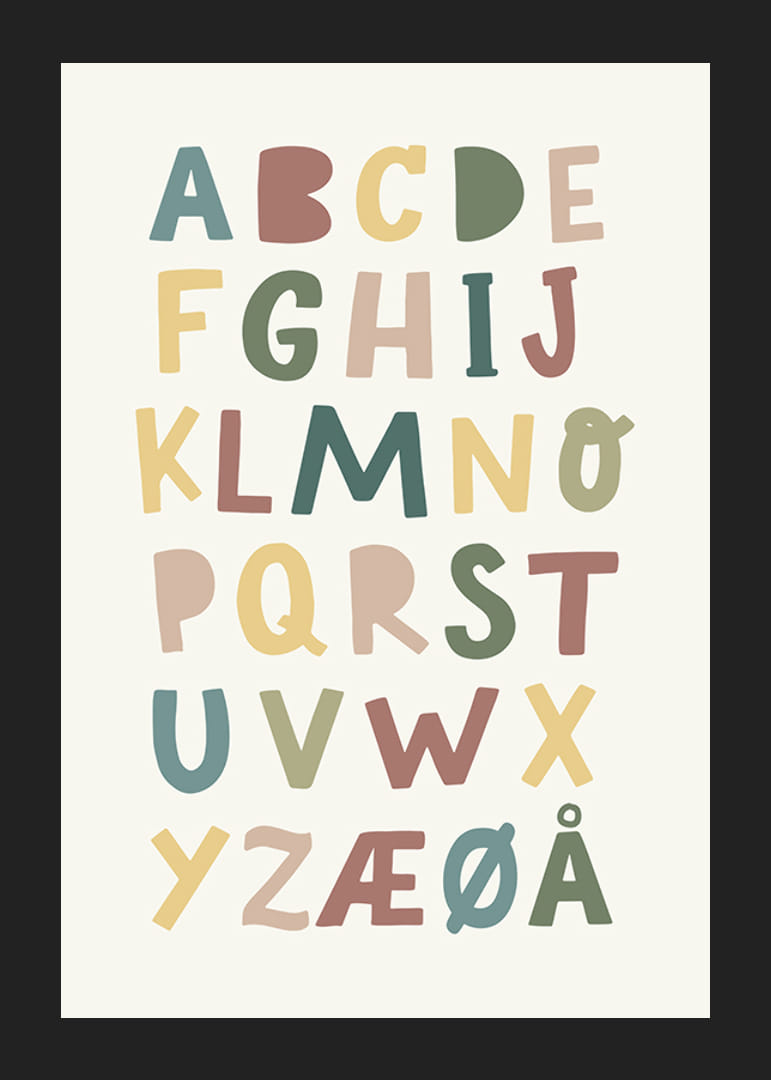 Alfabet plakat for barn-12