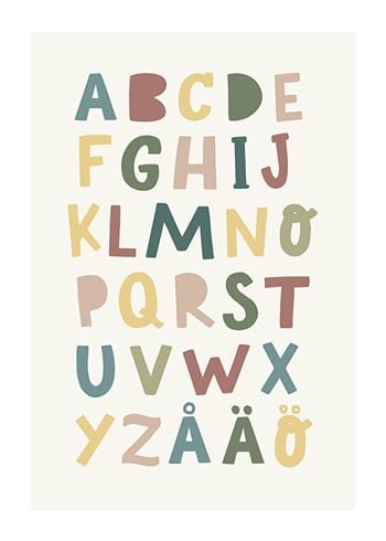 Poster Barnens Alfabet No1