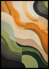 Poster with abstract textile in beautiful earthy colors-6
