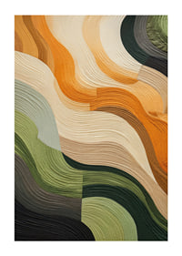 Poster with abstract textile in beautiful earthy colors-1