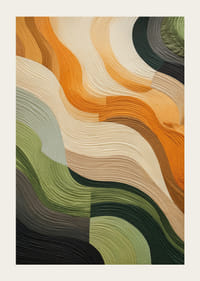 Poster with abstract textile in beautiful earthy colors-3