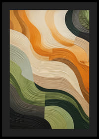 Poster with abstract textile in beautiful earthy colors-4