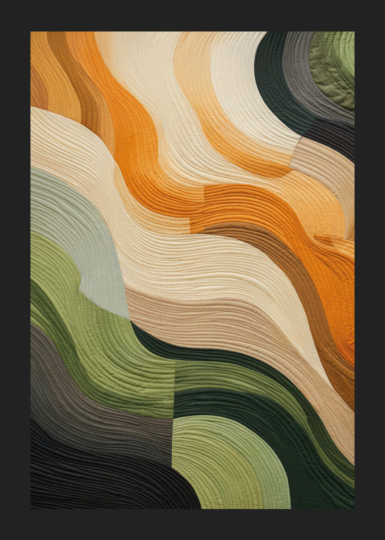 Poster with abstract textile in beautiful earthy colors-12