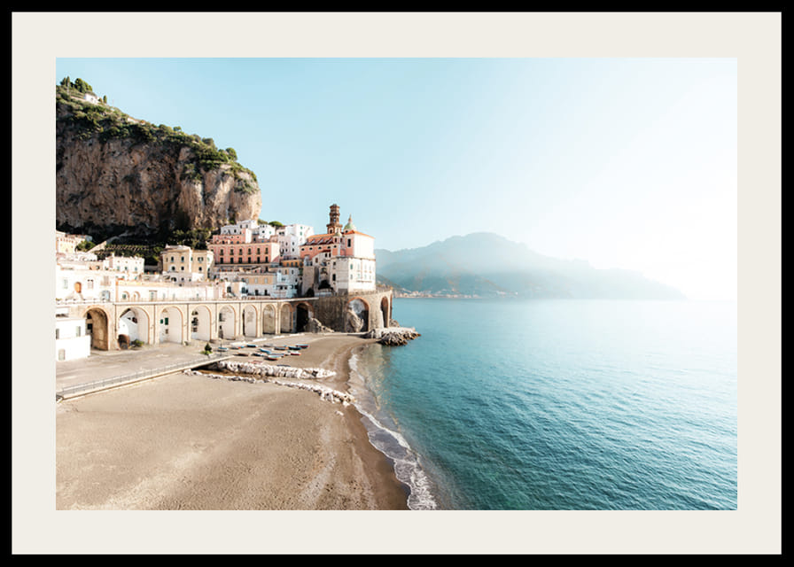Poster with a photograph of an Italian village on the Amalfi Coast-12
