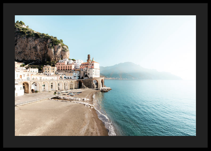 Poster with a photograph of an Italian village on the Amalfi Coast-12