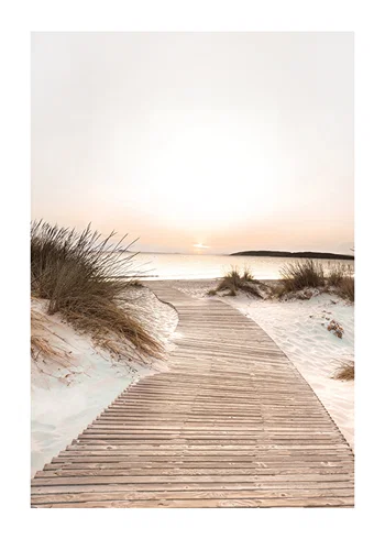 Poster Sunset Dune Pathway