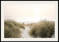 Poster with a photograph of rolling dunes by the sea-2