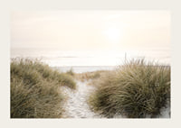 Poster with a photograph of rolling dunes by the sea-3
