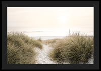 Poster with a photograph of rolling dunes by the sea-4