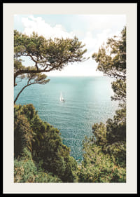 Poster with a photograph of a beautiful view of the Mediterranean sea-2