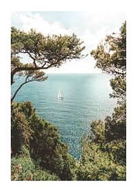 Poster cu o fotografie cu o priveliște frumoasă a Mării Mediterane-1