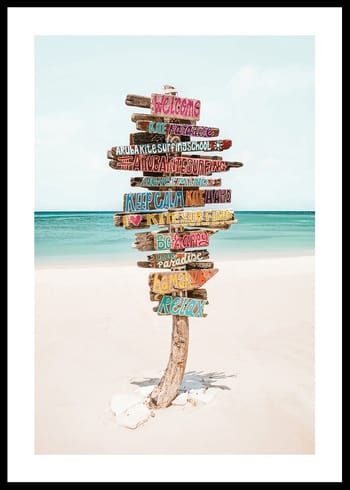 Poster Paradise Point Signpost