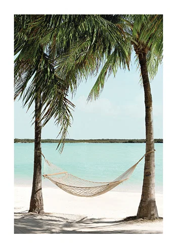 Poster Tropical Oasis Hammock
