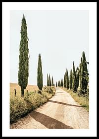 Poster cu o fotografie a unei idile toscane-0
