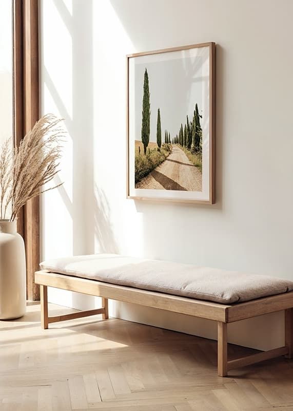 Poster Tuscan Cypress Lane crossfade