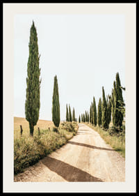 Poster with a photograph of a Tuscan idyll-2