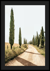 Poster with a photograph of a Tuscan idyll-4
