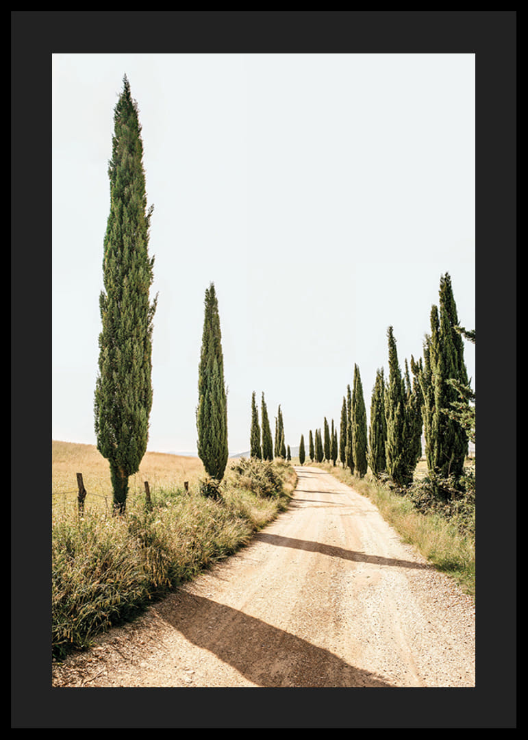 Poster with a photograph of a Tuscan idyll-12