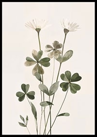 Poster med en akvarellmålning av vackra ljusa blommor-6