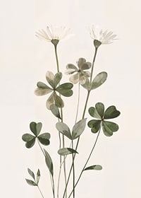 Poster med en akvarellmålning av vackra ljusa blommor-7