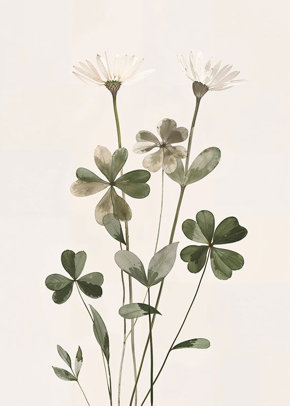 Poster med en akvarellmålning av vackra ljusa blommor-12