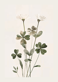 Poster med en akvarellmålning av vackra ljusa blommor-3