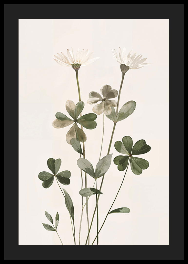 Poster med en akvarellmålning av vackra ljusa blommor-12