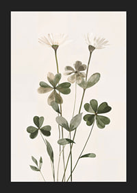 Poster med en akvarellmålning av vackra ljusa blommor-5