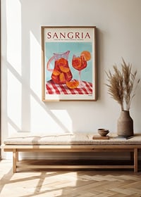 Poster with an illustration of Sangria-2