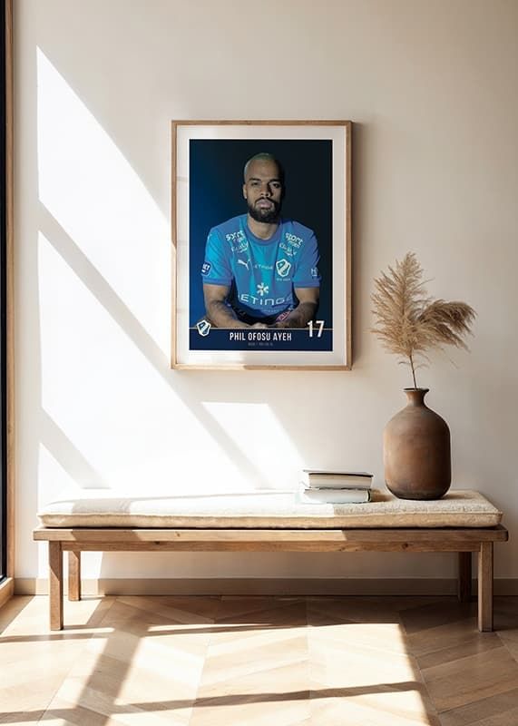 Poster Phil Ofosu Ayeh #17 Halmstads BK 2024 crossfade