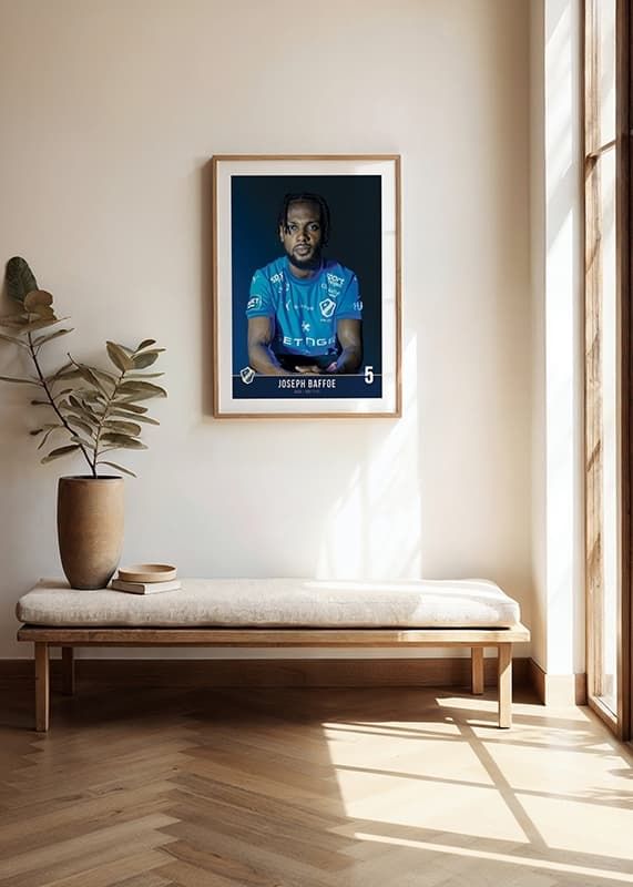 Poster Joseph Baffoe #5 Halmstads BK 2024 crossfade