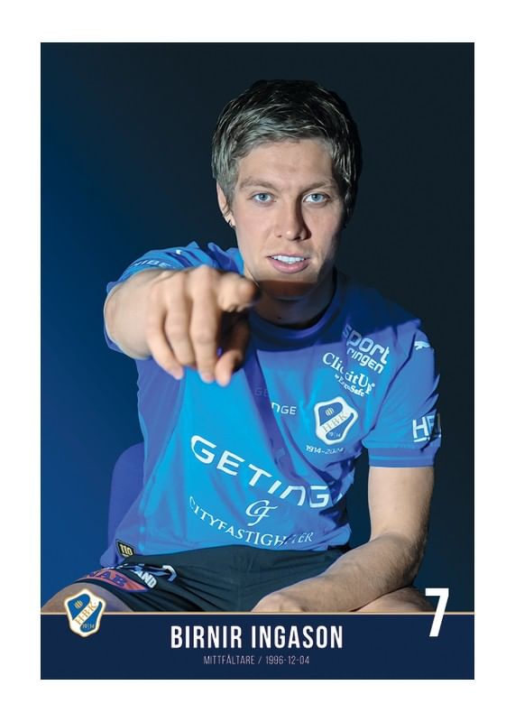 Poster Birnir Ingason #7 Halmstads BK 2024